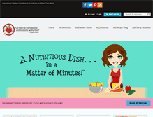 Tablet Screenshot of anutritiousdish.com